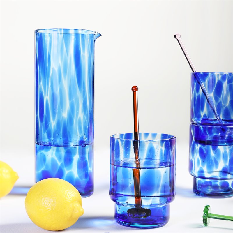 Drinkpinnar i glas set om 4