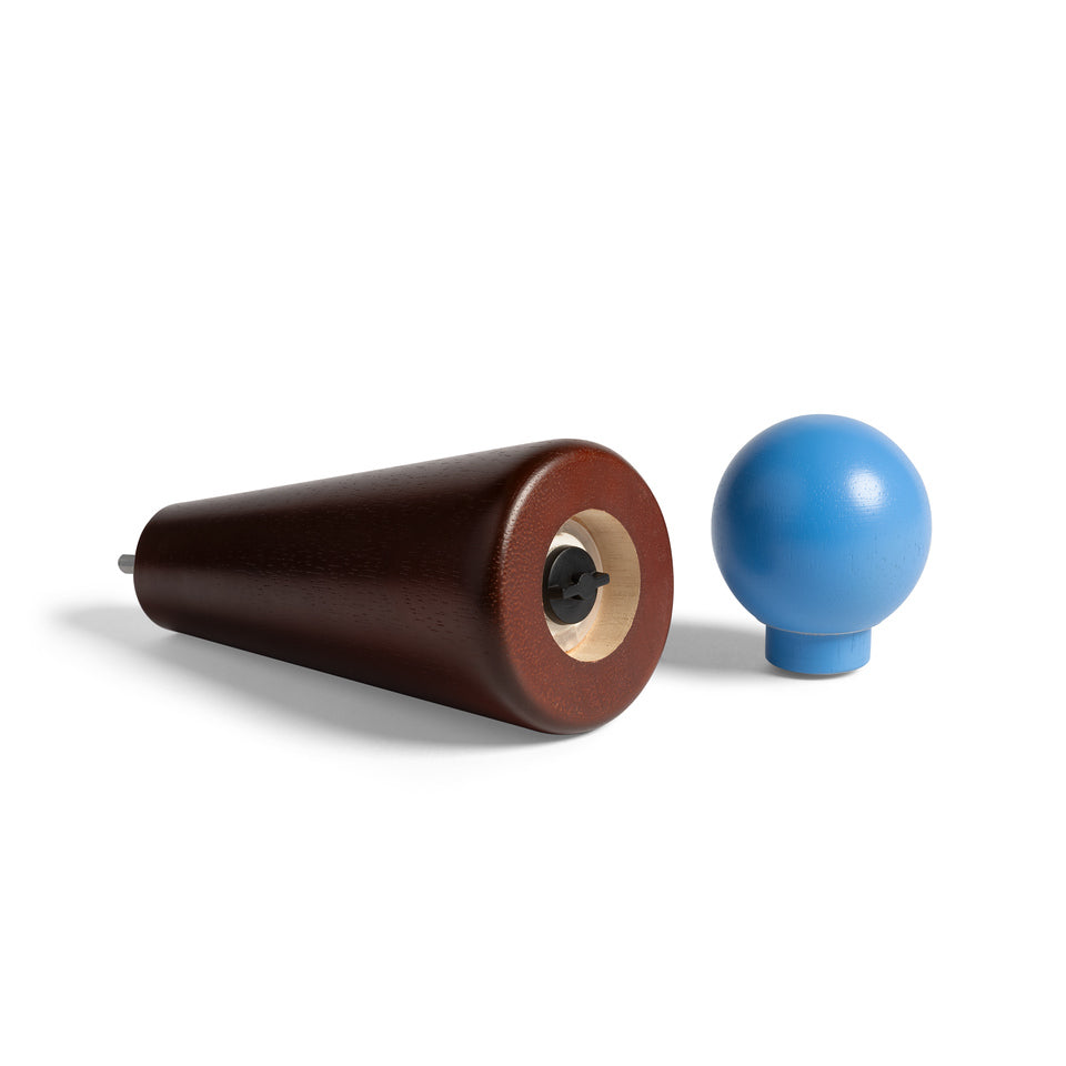 Salt & peppar Halma large burgundy