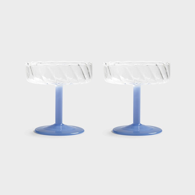 Coupe Twirl blå set om 2