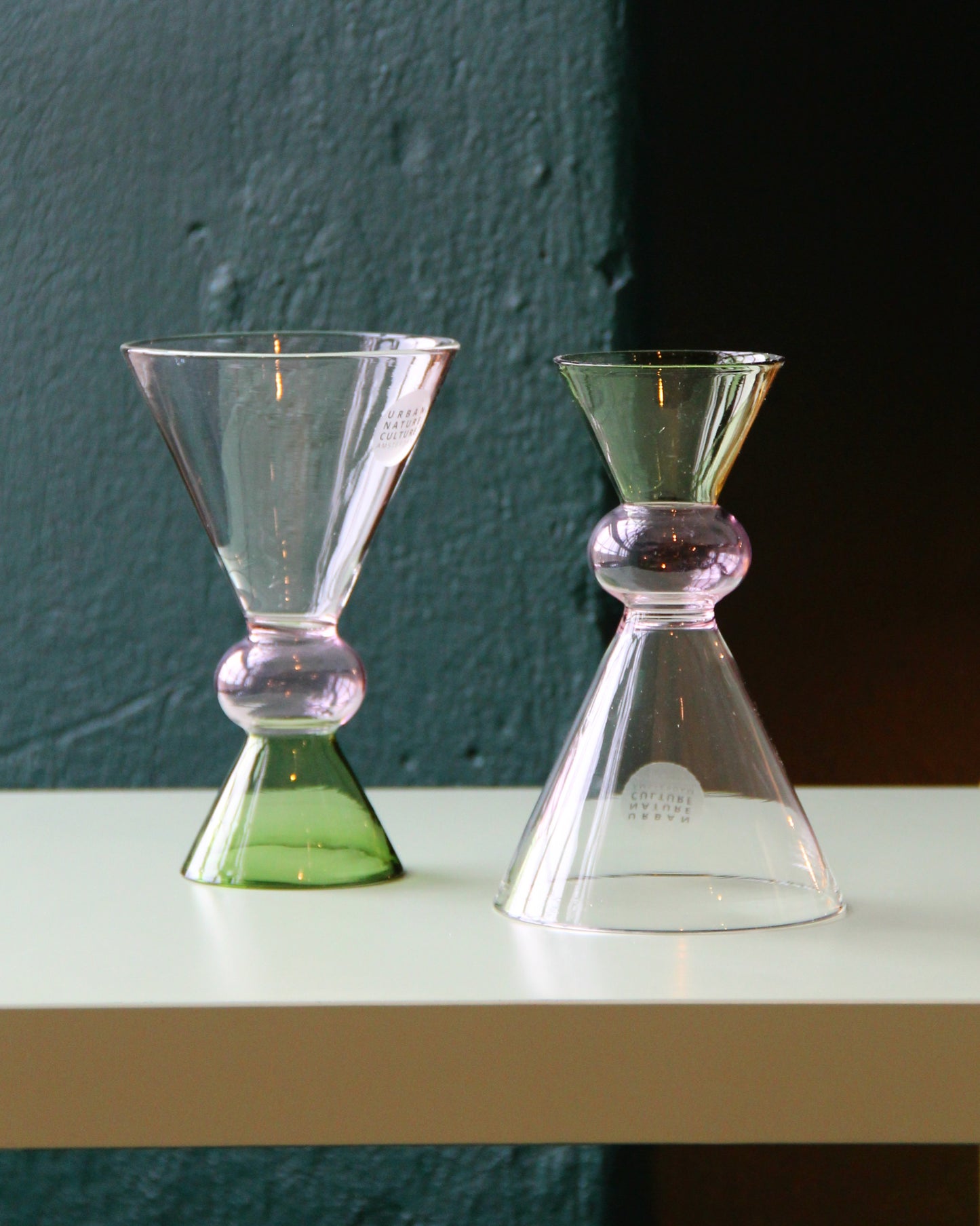 Vinglas Ayo pale green set om 2