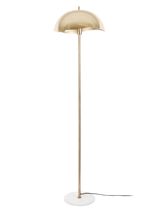 Golvlampa Waved gold