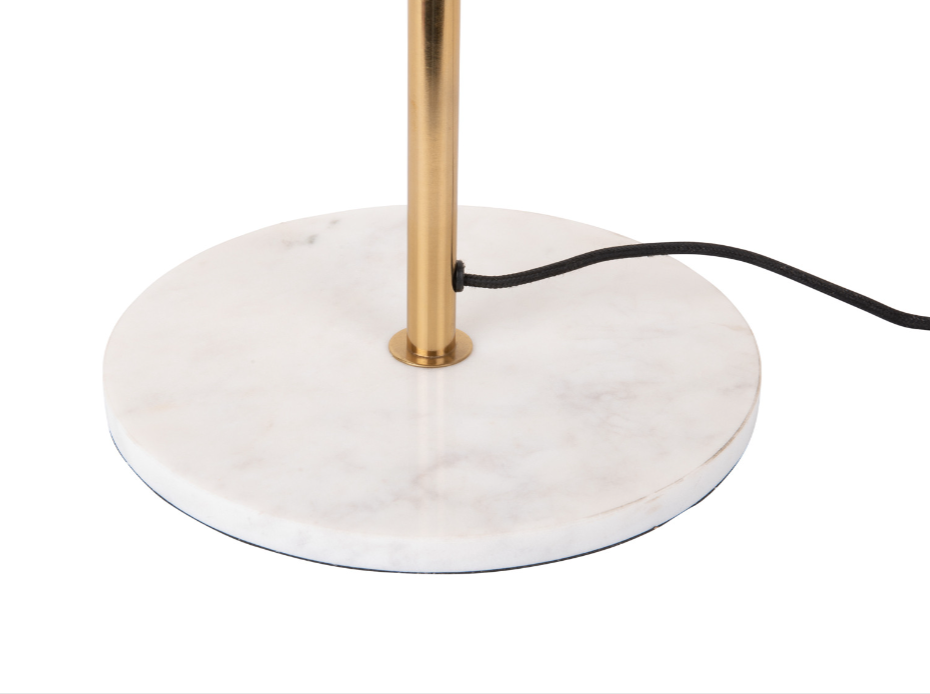 Golvlampa Waved honey yellow