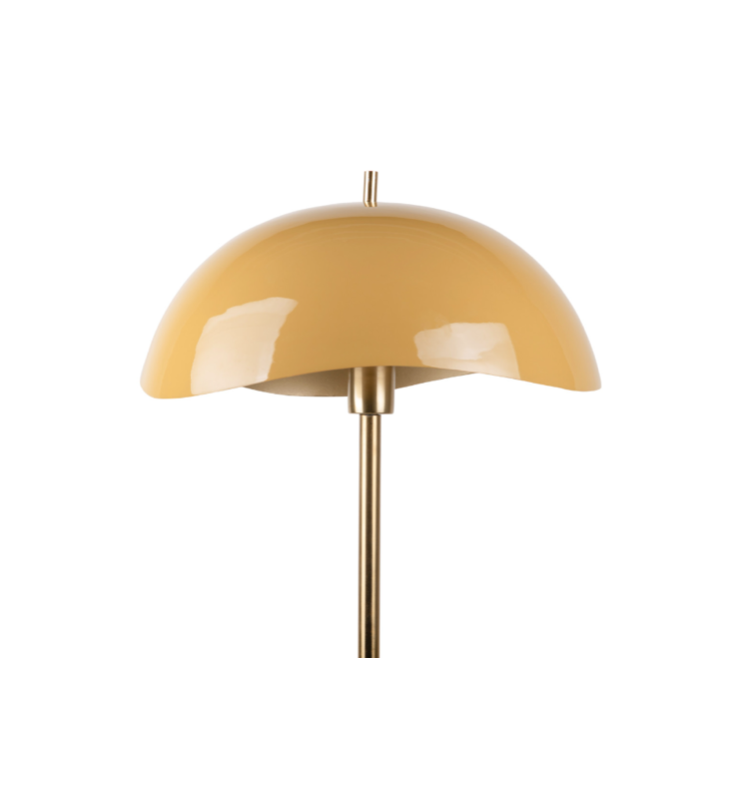 Golvlampa Waved honey yellow