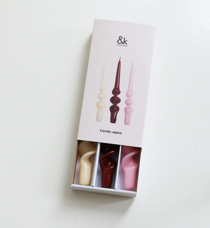 Ljus Alpha röd -set om 3