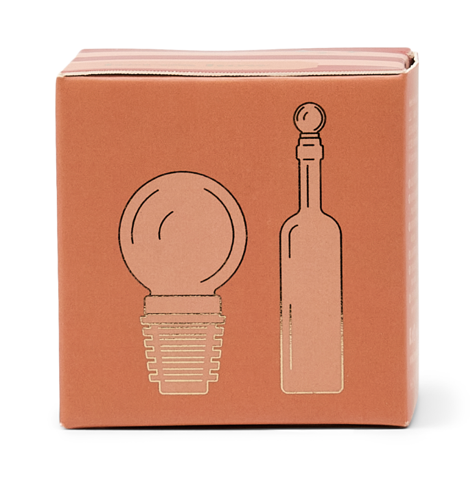 Flaskpropp i glas Moony - Bärnsten