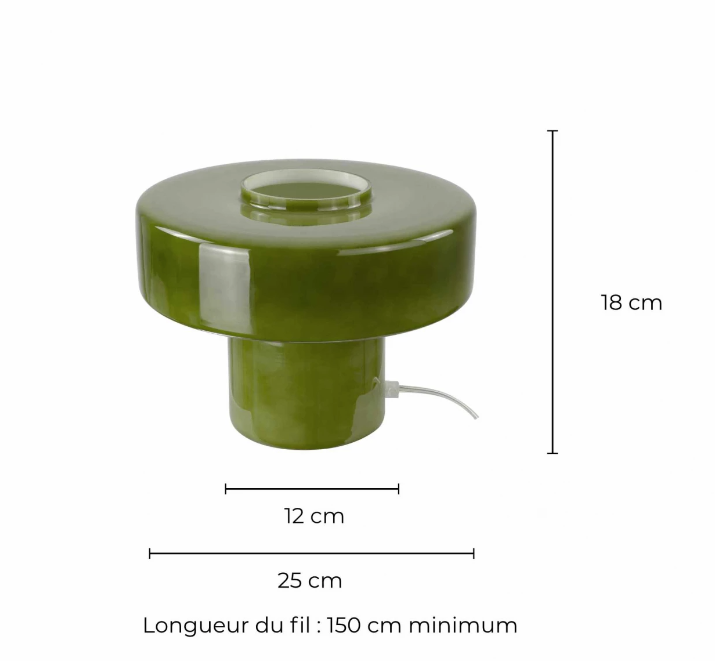 Bordslampa Foza khaki