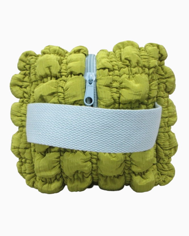 Necessär Quiltad gulgrön