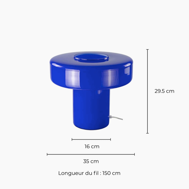 Bordslampa Foza XL blå