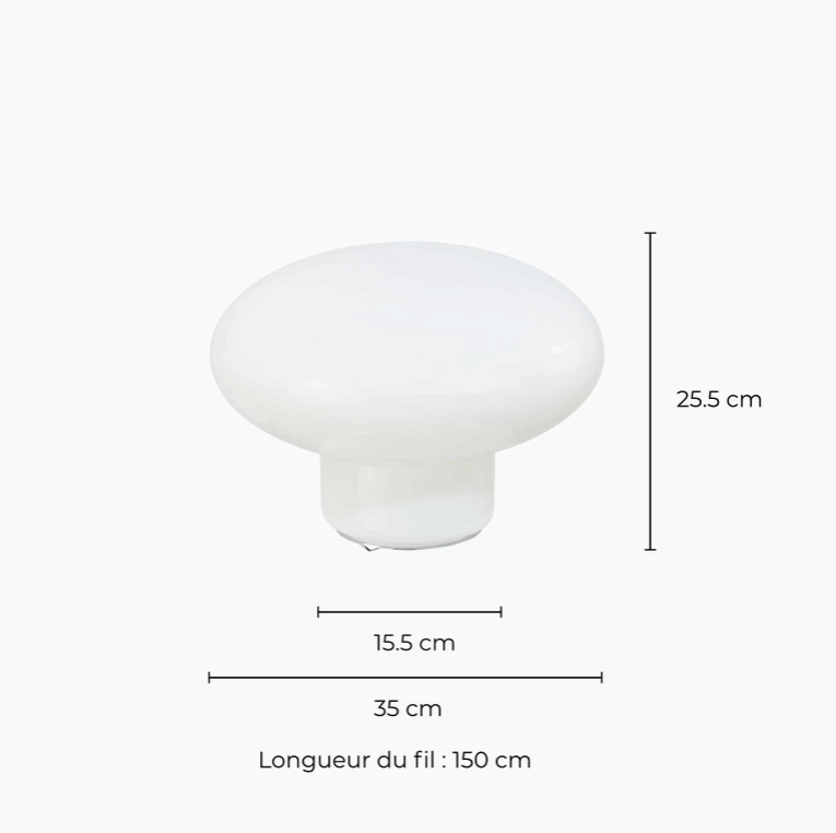 Bordslampa Ovalie vit