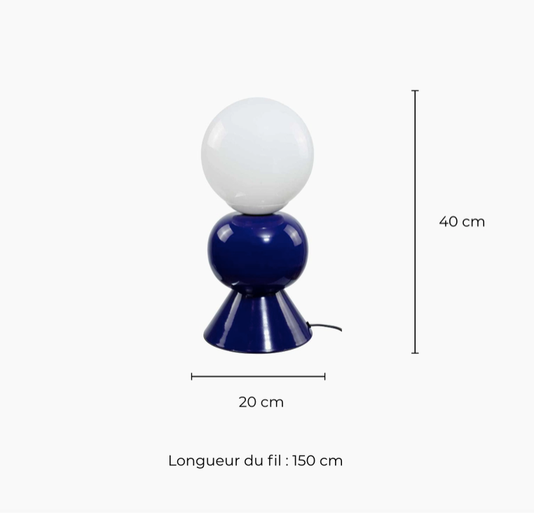 Bordslampa Petite Dame blå