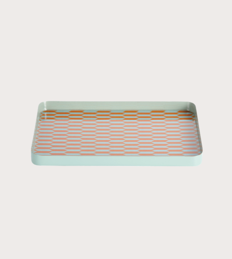 Bricka Salerno L orange/mint
