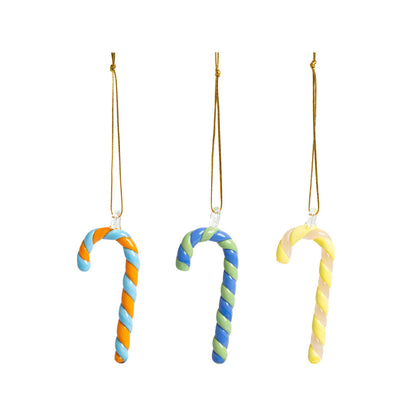 Christmas Ornament Candy cane set om 3