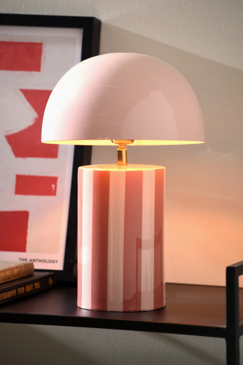 Bordslampa Rayado rosa
