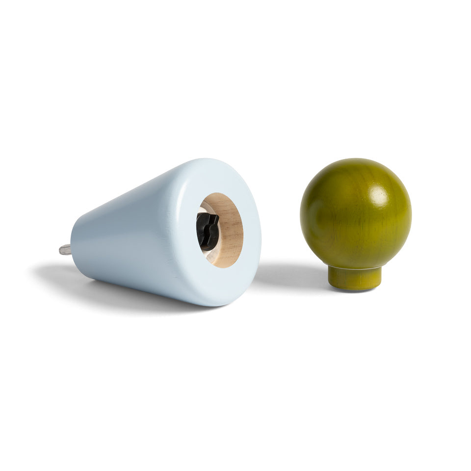Salt & peppar Halma small blue