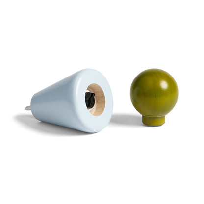 Salt & peppar Halma small blue