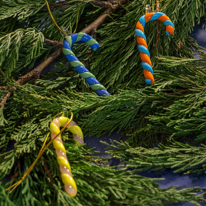 Christmas Ornament Candy cane set om 3