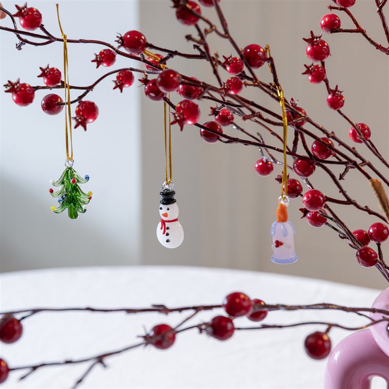 Christmas Ornament Merry #1 set om 3