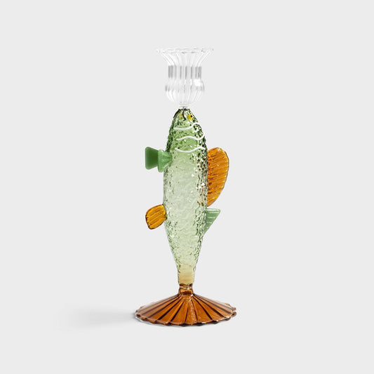 Ljusstake Fisk grön