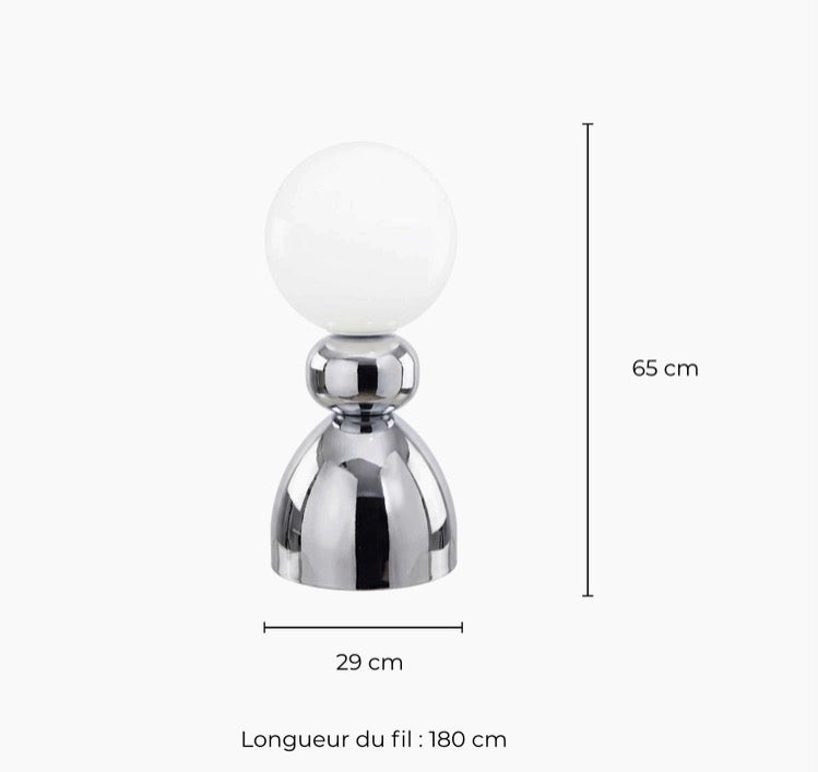 Bordslampa XXL Grande Dame krom