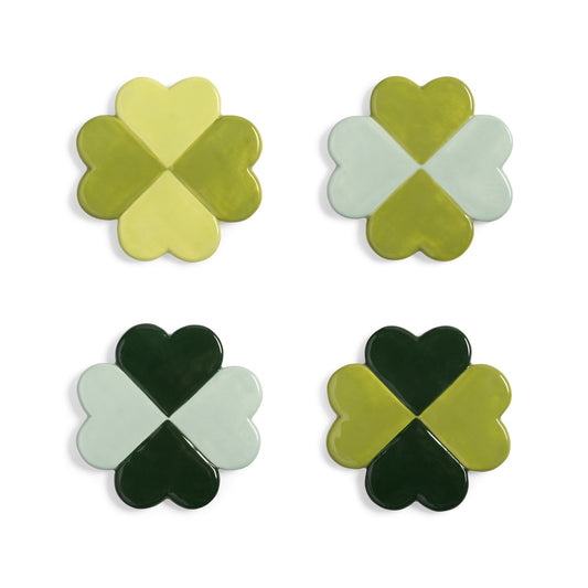 Coaster Lucky clover set om 4