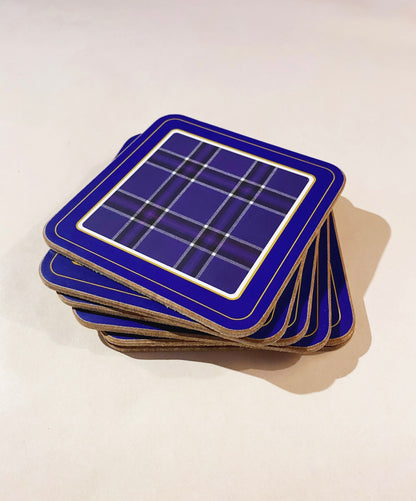 Coasters Tartan set om 6