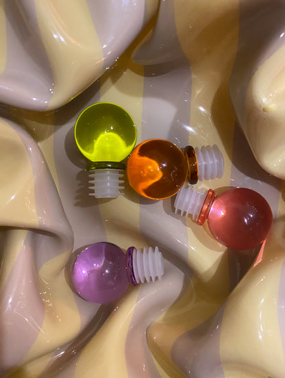 Flaskpropp i glas Moony - Rouge