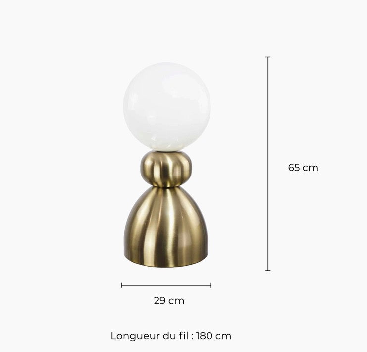Bordslampa XXL Grande Dame guld