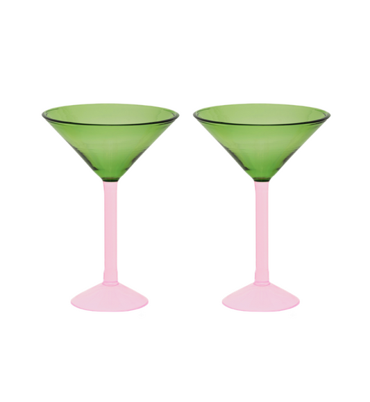 Martini Cocktail set om 2