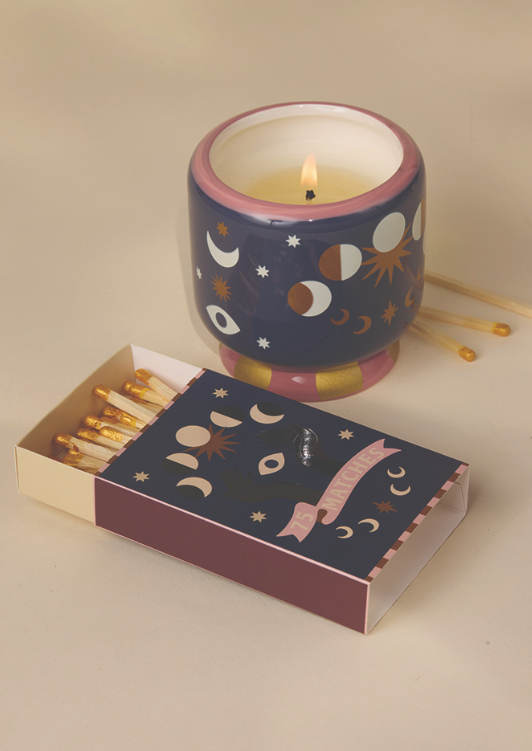 Doftljus Adopo, Moon Phases - Jasmin & rose