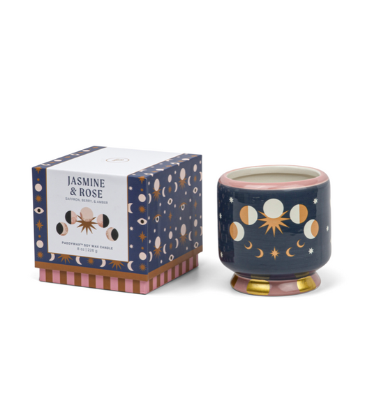 Doftljus Adopo, Moon Phases - Jasmin & rose