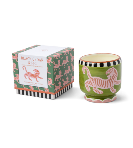 Doftljus Adopo, Tiger - Black Cedar & Fig