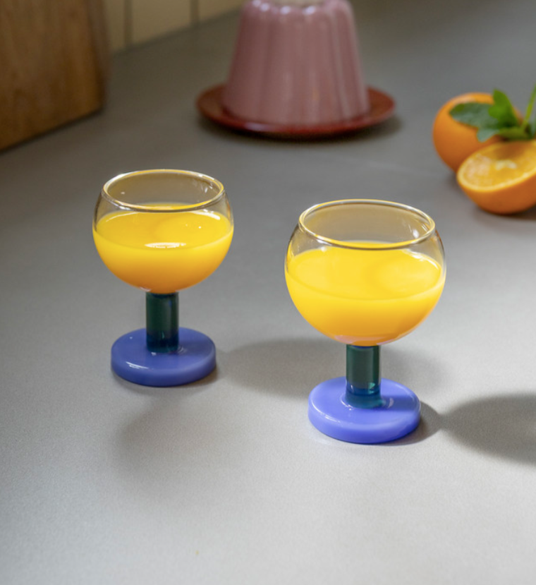 Glas Cantine blue - set om 2