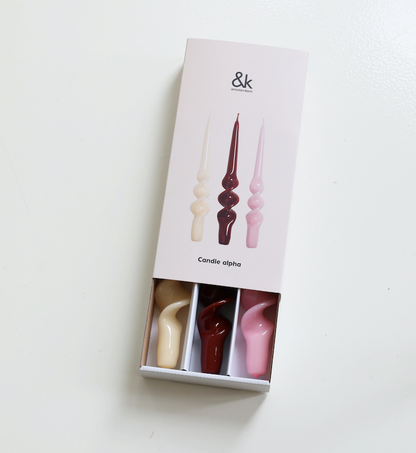 Ljus Alpha röd -set om 3