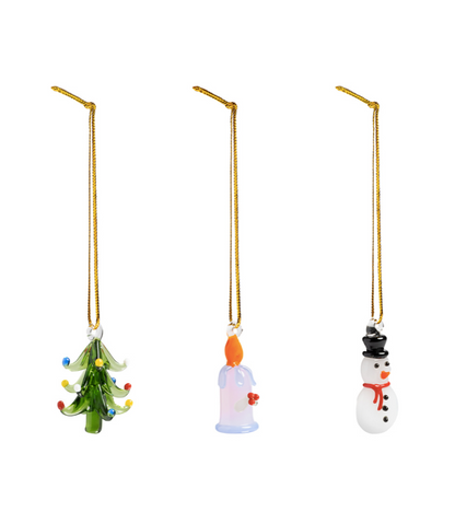 Christmas Ornament Merry #1 set om 3