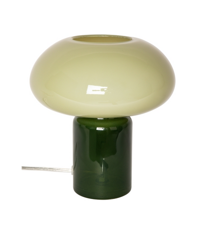 Bordslampa i glas grön