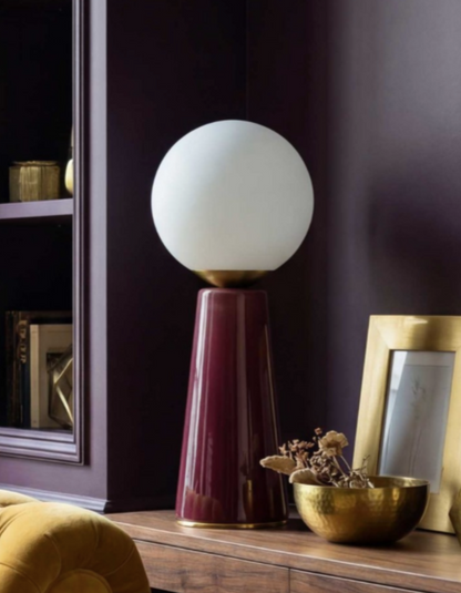 Bordslampa Colyne bordeaux