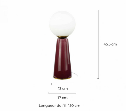 Bordslampa Colyne bordeaux