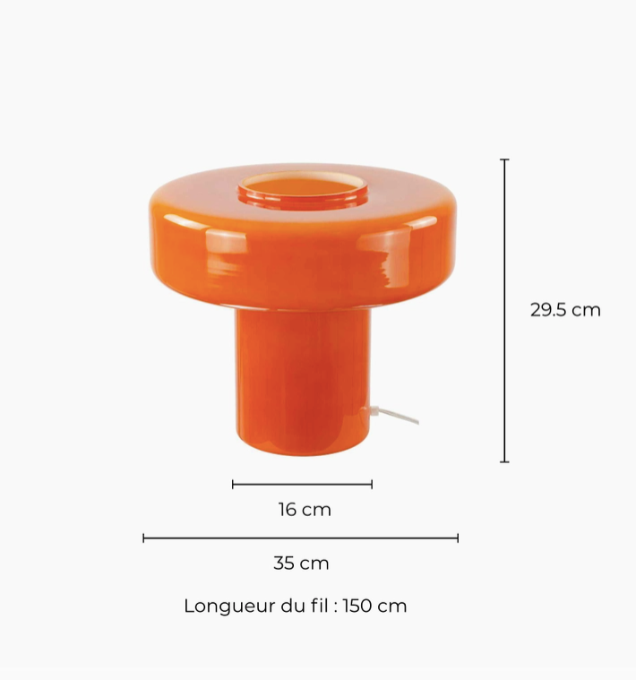 Bordslampa Foza XL orange