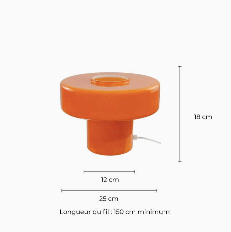 Bordslampa Foza orange