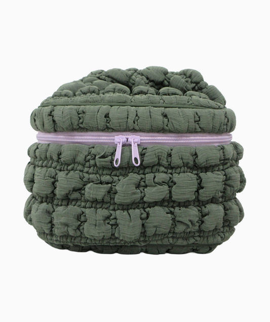 Necessär Quiltad mörkgrön