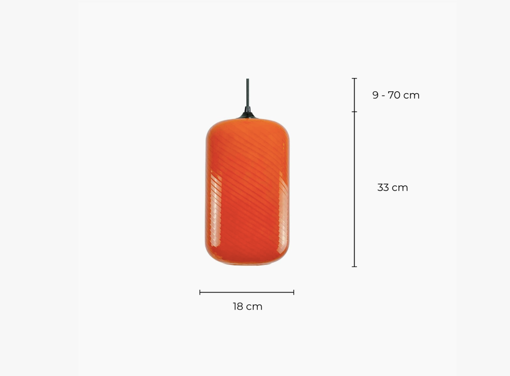 Taklampa Harlo orange