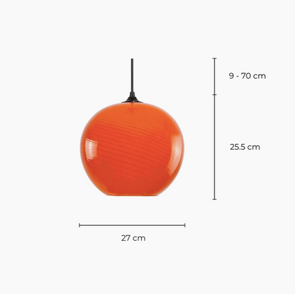 Taklampa Pavlo orange