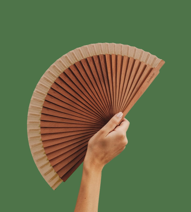 Solfjäder  Wood beige