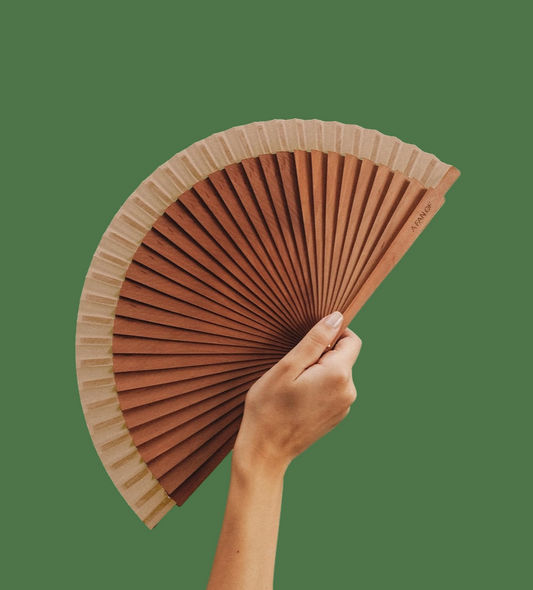 Solfjäder  Wood beige