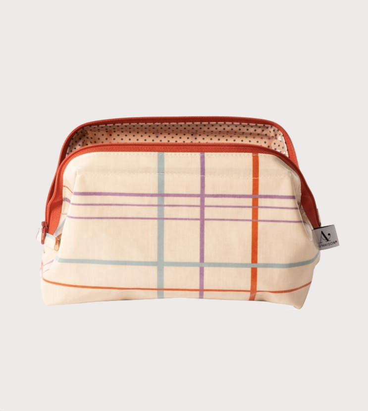 Necessär Checker creme