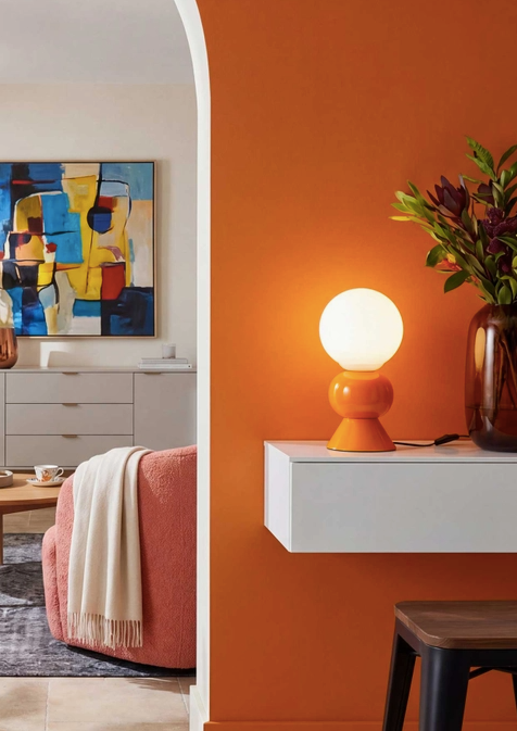 Bordslampa Petite Dame orange