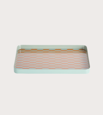 Bricka Salerno L orange/mint