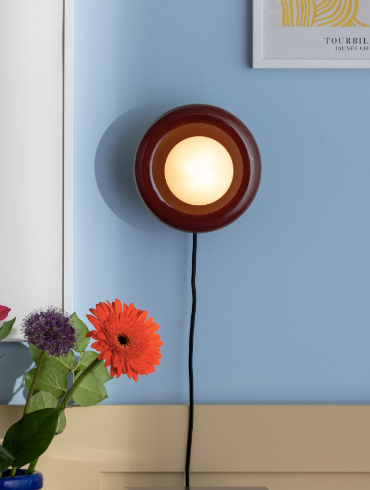Vägglampa Cadiz burgundy