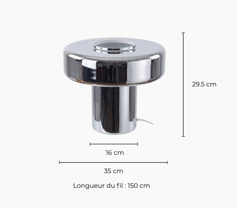 Bordslampa Foxa XL krom